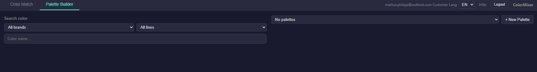 Eigener Palette Builder