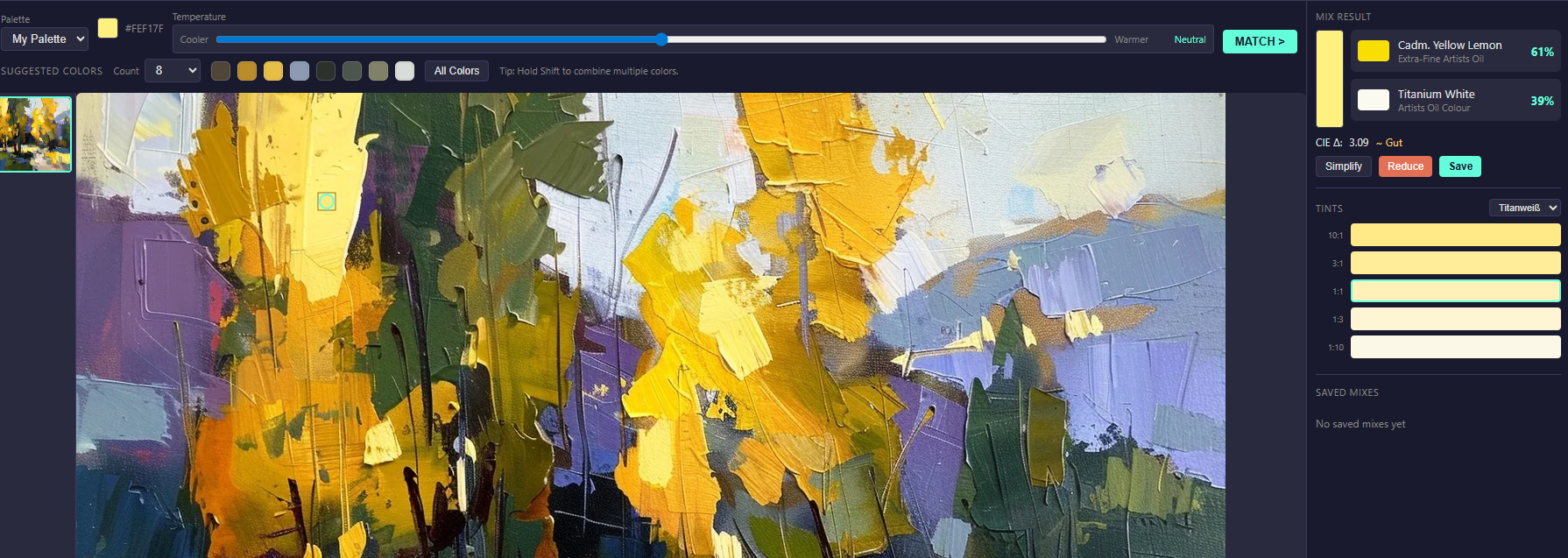 Ausgewaehlter Farb-Mix